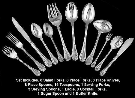 Country Charm (Silverplate, 1988) 63 Piece Set