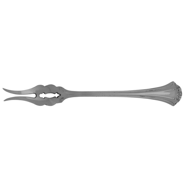 Country French (Stainless, 1984) Butter Pick with Two Tines and Pierced Bowl HC