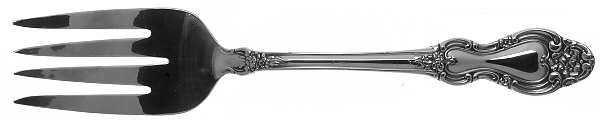 Colonial French (Stainless, 1975) Medium Solid Cold Meat Serving Fork