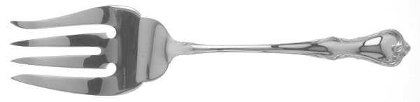 Cottage Rose (Silverplate, 1985) Medium Solid Cold Meat Serving Fork