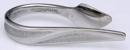Crescendo (Stainless, Textured) Napkin Clip HC