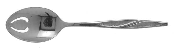 Crescendo (Stainless, Textured) Pierced Tablespoon (Serving Spoon)