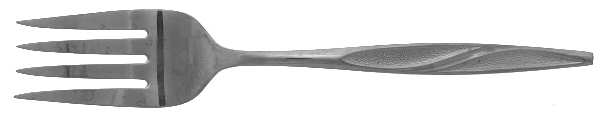 Crescendo (Stainless, Textured) Medium Solid Cold Meat Serving Fork