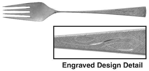 Da Vinci-Engraved (Sterling, 1967) Fork