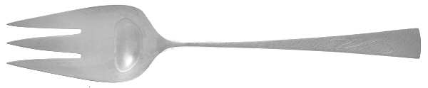 Da Vinci-Engraved (Sterling, 1967) Medium Solid Cold Meat Serving Fork