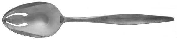 Denmark (Silverplate, 1963) Pierced Tablespoon (Serving Spoon)