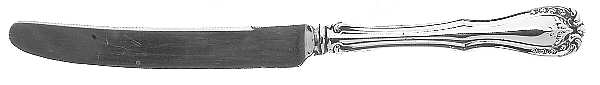 Devon (Sterling, 1911) Orange Knife with Silverplate Blade