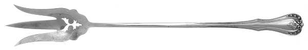 Devon (Sterling, 1911) Large Lettuce Serving Fork