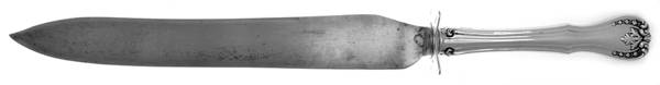 Devon (Sterling, 1911) Large Carving/Roast Knife StnlBl w/Sterling Guard