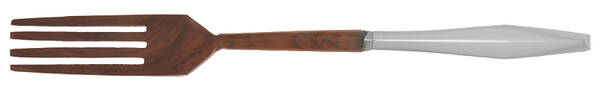Diamond (Sterling, 1958) Salad Serving Fork with Wooden Prongs HC