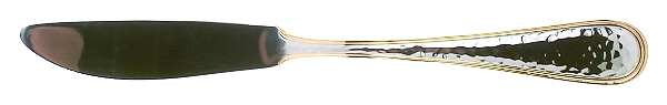 Dorado (Stainless, Gold Accent) Flat Handle Master Butter Knife