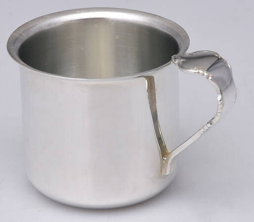 Dresden Rose (Silverplate, 1953) Baby Cup with Silverplate Cup and Handle HC