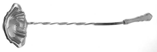Dresden Rose (Silverplate, 1953) Punch Ladle with Silverplate Bowl