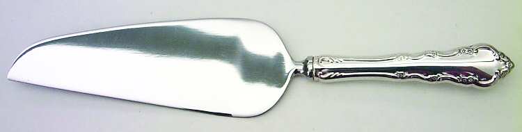 Dresden Rose (Silverplate, 1953) Pie & Cake Server with Stainless Blade