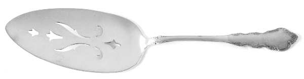 Dresden Rose (Silverplate, 1953) Solid Pierced Pie Server