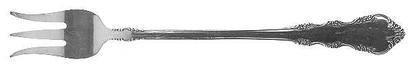 Dresden Rose (Silverplate, 1953) Cocktail/Seafood Fork