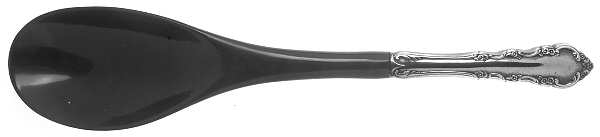 Dresden Rose (Silverplate, 1953) Salad Serving Spoon with Plastic Bowl