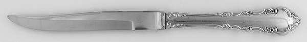 Dresden Rose (Silverplate, 1953) Individual Steak Knife w/Bevel Blade