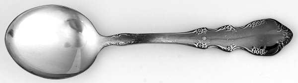 Dresden Rose (Silverplate, 1953) Straight Handle Baby Spoon