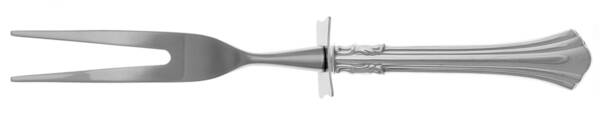 Eighteenth Century (Sterling, 1971, Newer) Carving Fork Small with Stainless Prongs HC