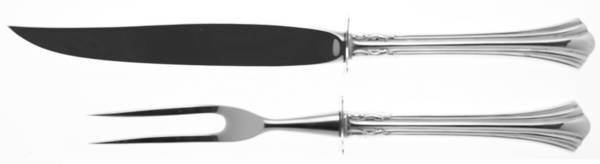 Eighteenth Century (Sterling, 1971, Newer) Small Steak 2-Piece Carving Set w/Stainless Blade