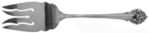 Elegante-L'Elegante (Sterling, 1900-1940) Large Solid Cold Meat Serving Fork