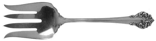 Elegante-L'Elegante (Sterling, 1900-1940) Large Solid Fish Serving Fork