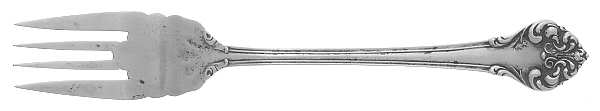 Elegante-L'Elegante (Sterling, 1900-1940) Large Individual Solid Fish/Salad Fork