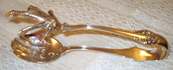 Elegante-L'Elegante (Sterling, 1900-1940) Large Ice Serving Tongs