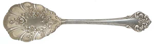 Elegante-L'Elegante (Sterling, 1900-1940) Sugar Shell Spoon-Decorated Bowl