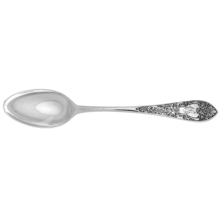 English Antique-Etched (Sterlng, 1895) Monogrammed Youth Spoon