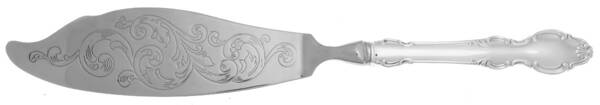 English Crown (Silverplate, 1968) Fish Server Solid Silverplate Large HC
