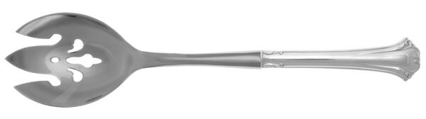 English Chippendale (Sterling, 1984) Salad Serving Fork with Stainless Prongs HC