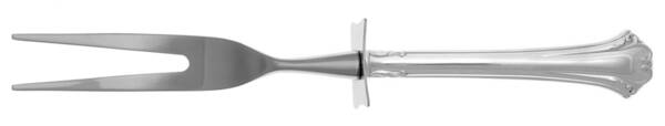 English Chippendale (Sterling, 1984) Carving Fork Small with Stainless Prongs HC