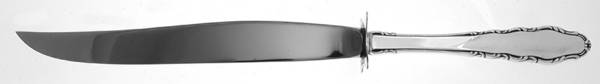English Provincial (Sterling, 1965) Large Carving/Roast Knife StnlBl w/Sterling Guard