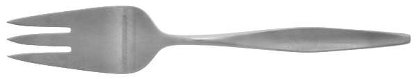Etude (Stainless, Satin Finish, 1958) Medium Solid Cold Meat Serving Fork