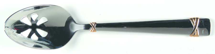 Fanfare Gold (Stainless) Pierced Tablespoon (Serving Spoon)