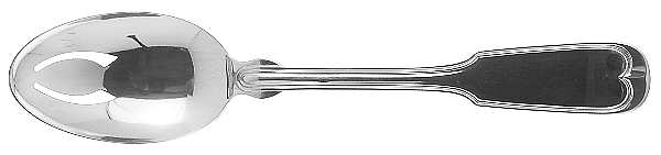 Fiddle (Silverplate, 1979) Pierced Tablespoon (Serving Spoon)