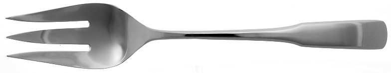Fiddler (Stainless) Medium Solid Cold Meat Serving Fork