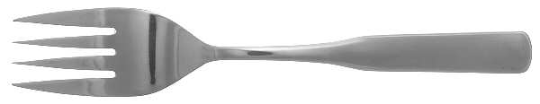 Fiddler II (Stainless) Medium Solid Cold Meat Serving Fork