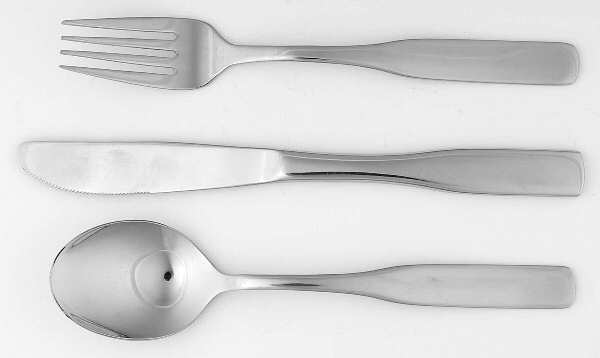 Fiddler II (Stainless) (3 Pc) Youth Set (Solid Knife, Fork & Spoon)