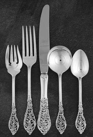 Florentine Lace (Sterling, 1951) 5 Piece Dinner Size Setting