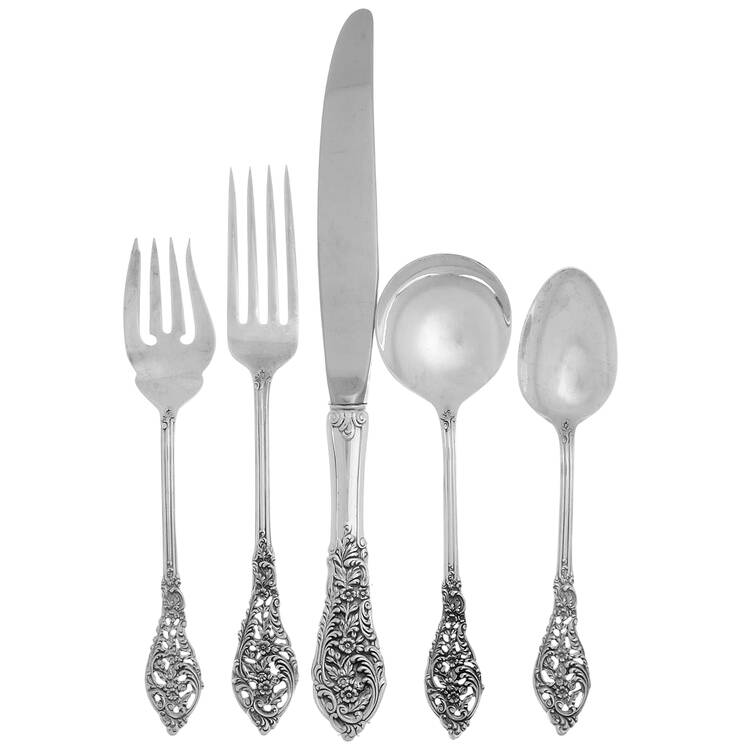 Florentine Lace (Sterling, 1951) 40 Piece Estate Set