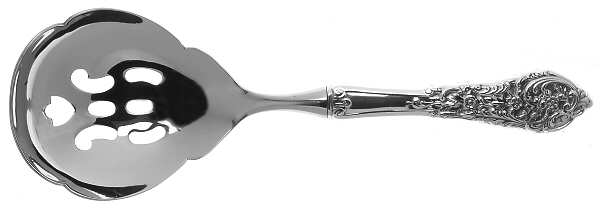 Florentine Lace (Sterling, 1951) Pierced Serving Spoon with Stainless Bowl