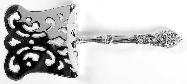 Florentine Lace (Sterling, 1951) Hollow Asparagus Server with Silverplate Hood