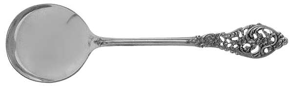 Florentine Lace (Sterling, 1951) Round Bowl Soup Spoon (Cream Soup)