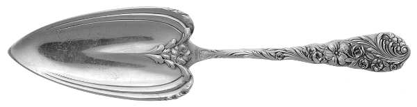 Flora (Sterling, 1890) Cake Server, Solid Piece