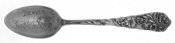 Flora (Sterling, 1890) Souvenir Spoon (Teaspoon)