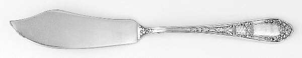 Fluerette (Silverplate, 1930) Flat Handle Master Butter Knife