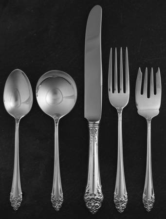 Fragrance (Sterling, 1941, No Monograms) 5 Piece Place Size Setting